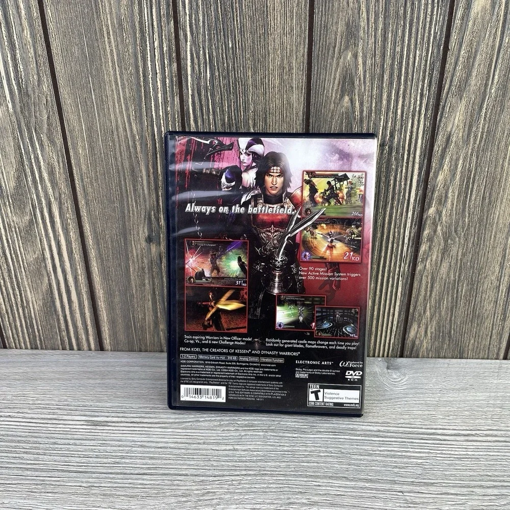 Samurai Warriors (Sony PlayStation 2, 2004) Tested Working